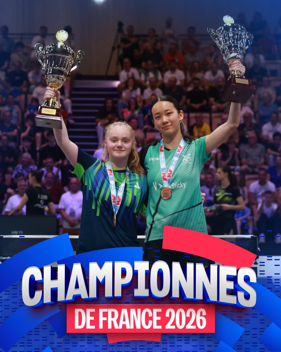 Nina Championne de France en Double Féminin